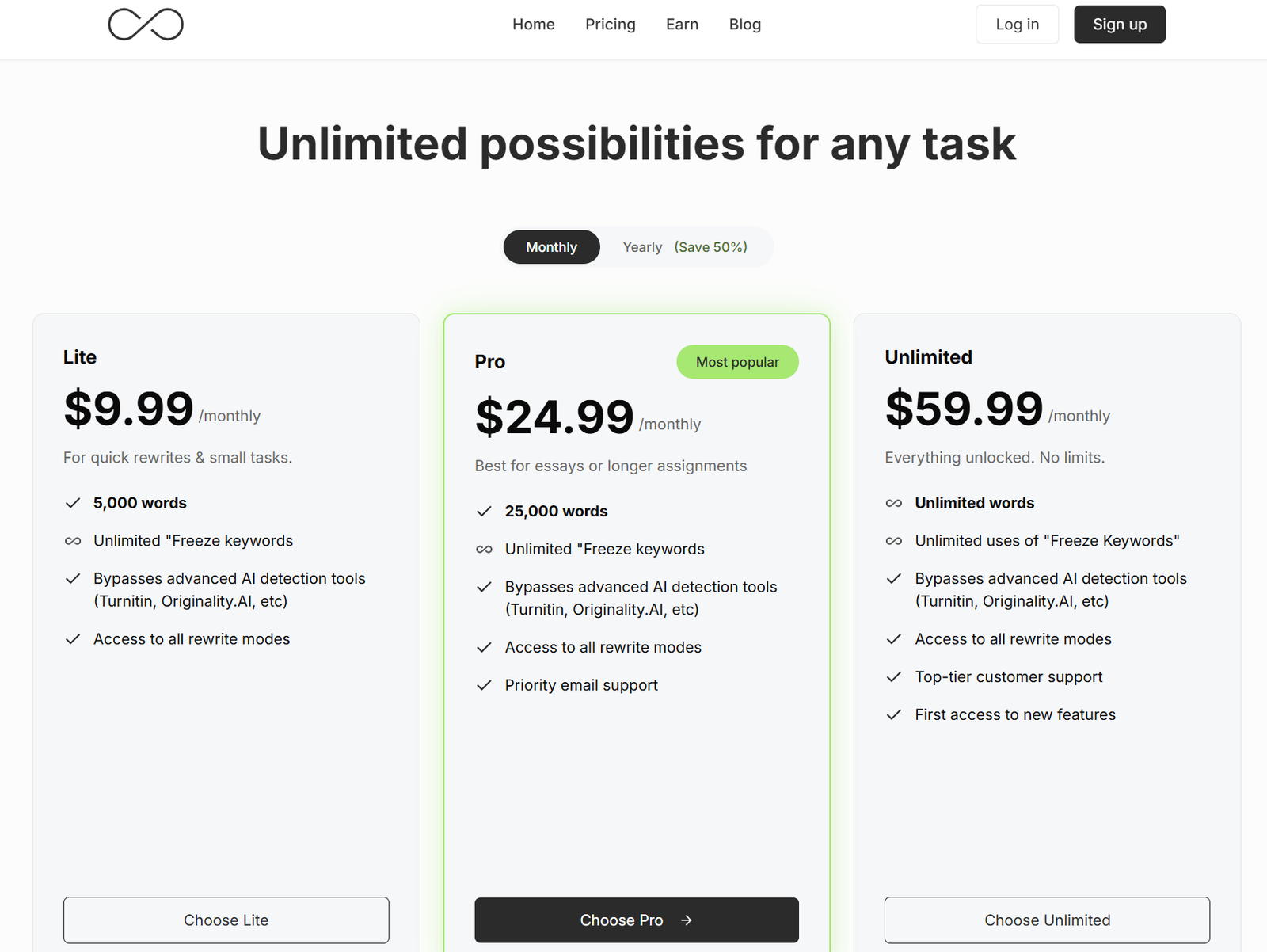 gptinf pricing