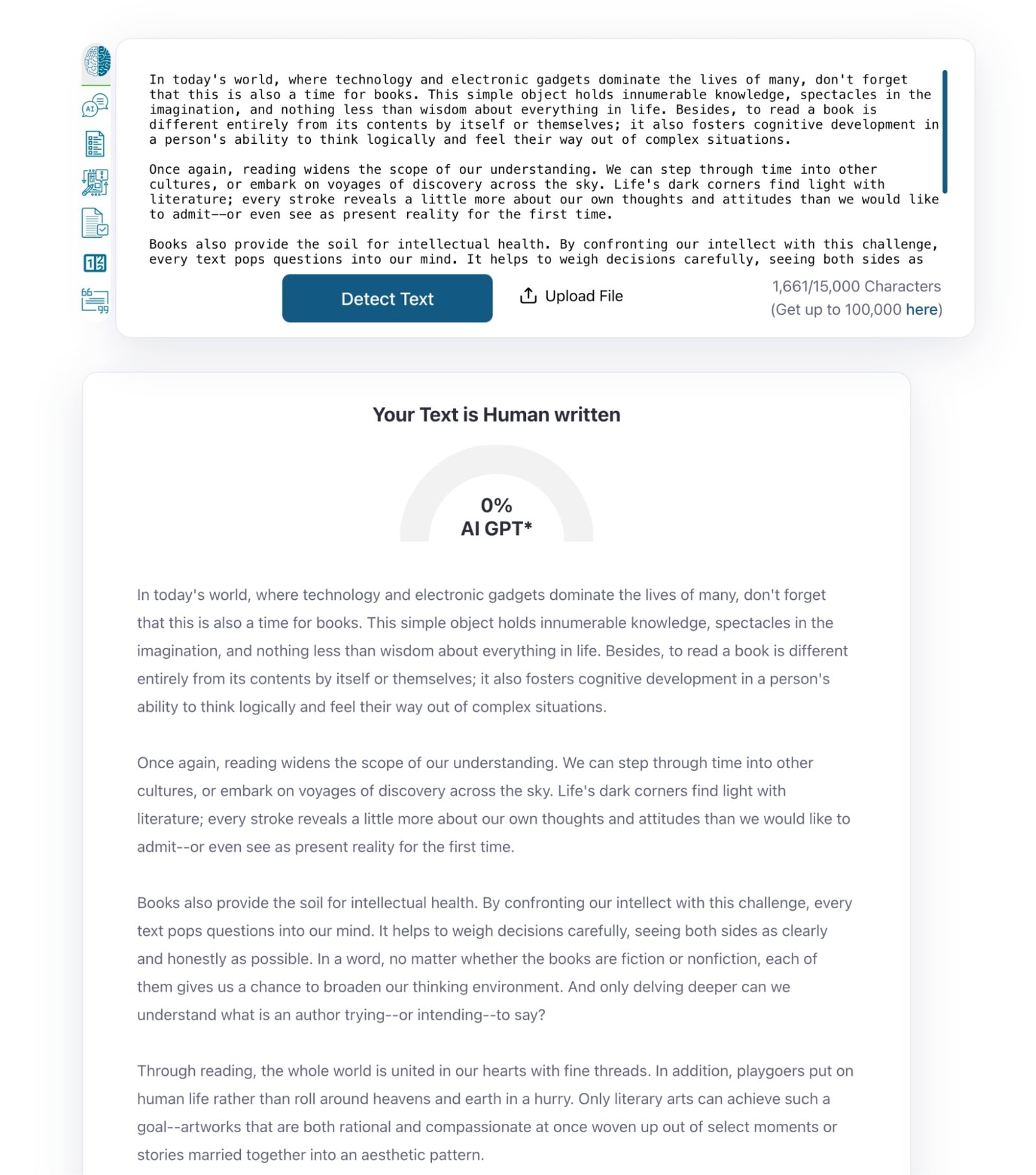 BypassGPT test