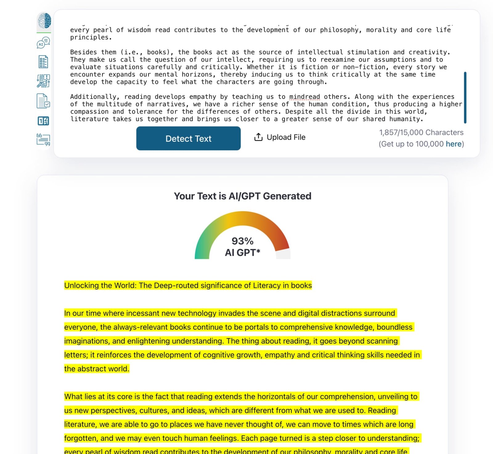 StealthWriter test