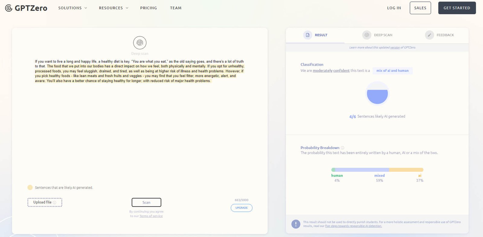 gptzero accuracy test